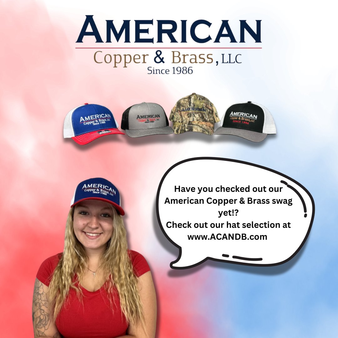 Have you checked out our swag lately! Search 'Hats' at bit.ly/3K7mDPD to order your ACB swag now!
#hats #swag #american #americancopper #copper #apparel #redwhiteandblue #michigan #plumbing #northcarolina #hvac #wisconsin #electrical #florida #lpgas #orlando #gas