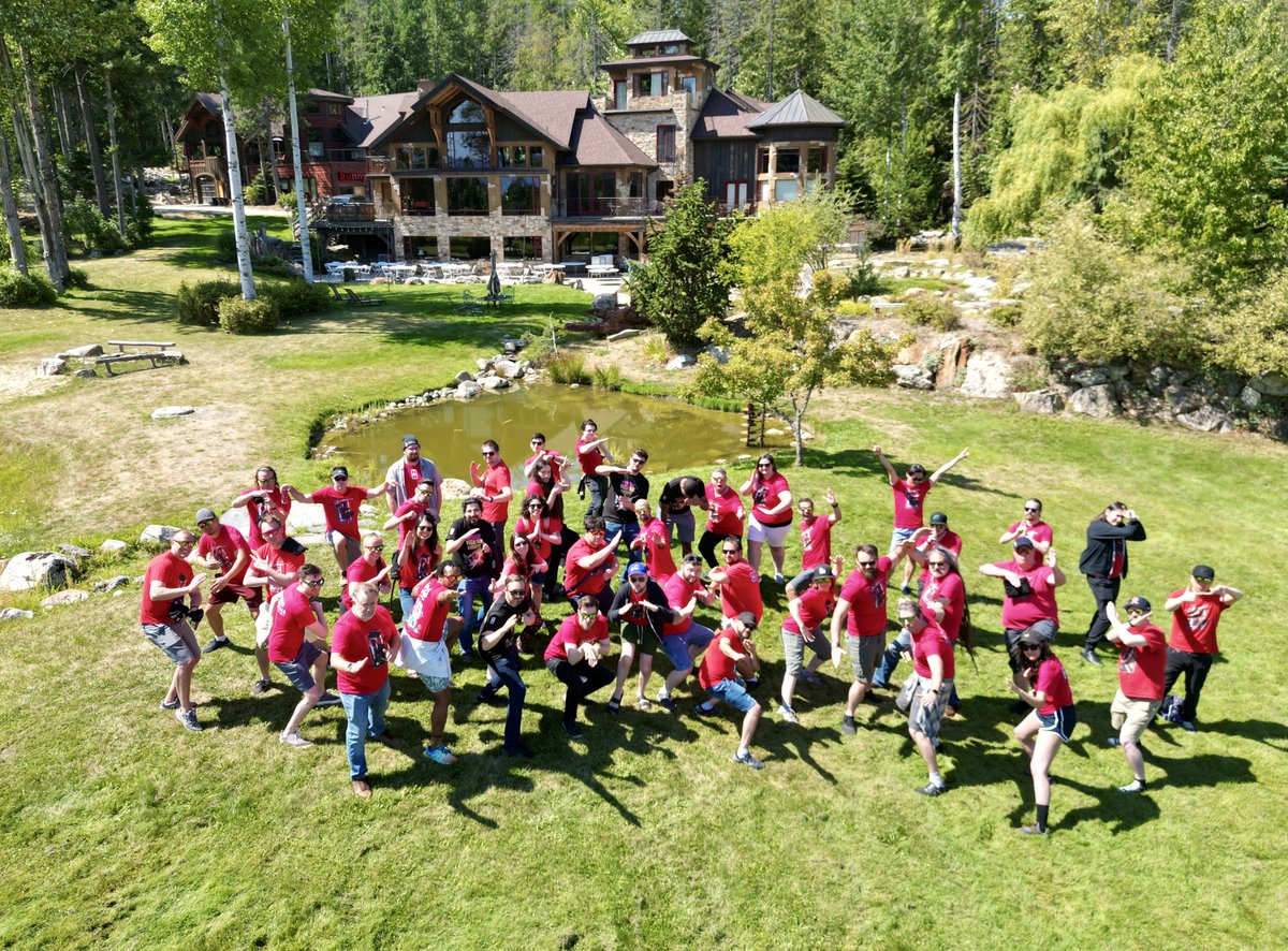 nerdninjas's tweet photo. Had a blast leveling up our teamwork at the @NerdNinjas' retreat this past weekend! 🌲🏕️ 

Nothing beats face-to-face fun to strengthen our remote team and make great memories together! 

#NerdNinjas #IndieDevs #WorkHardPlayHard #TheNinjaWay https://t.co/S4eK4otHkF
