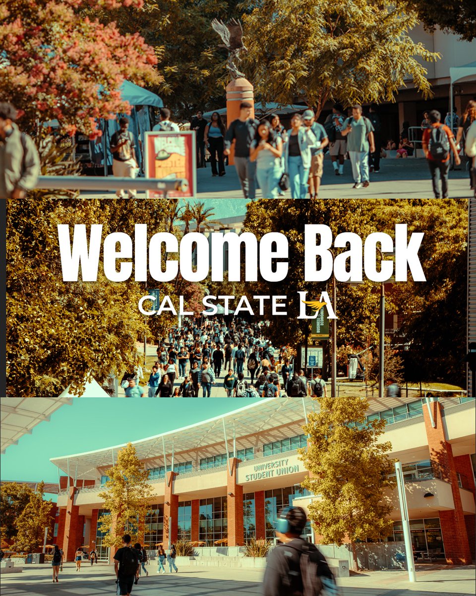 Welcome back, Golden Eagles! We’ve missed you. Let’s make this year something special! #CalStateLA #CalStateLANSS #NSS4Success