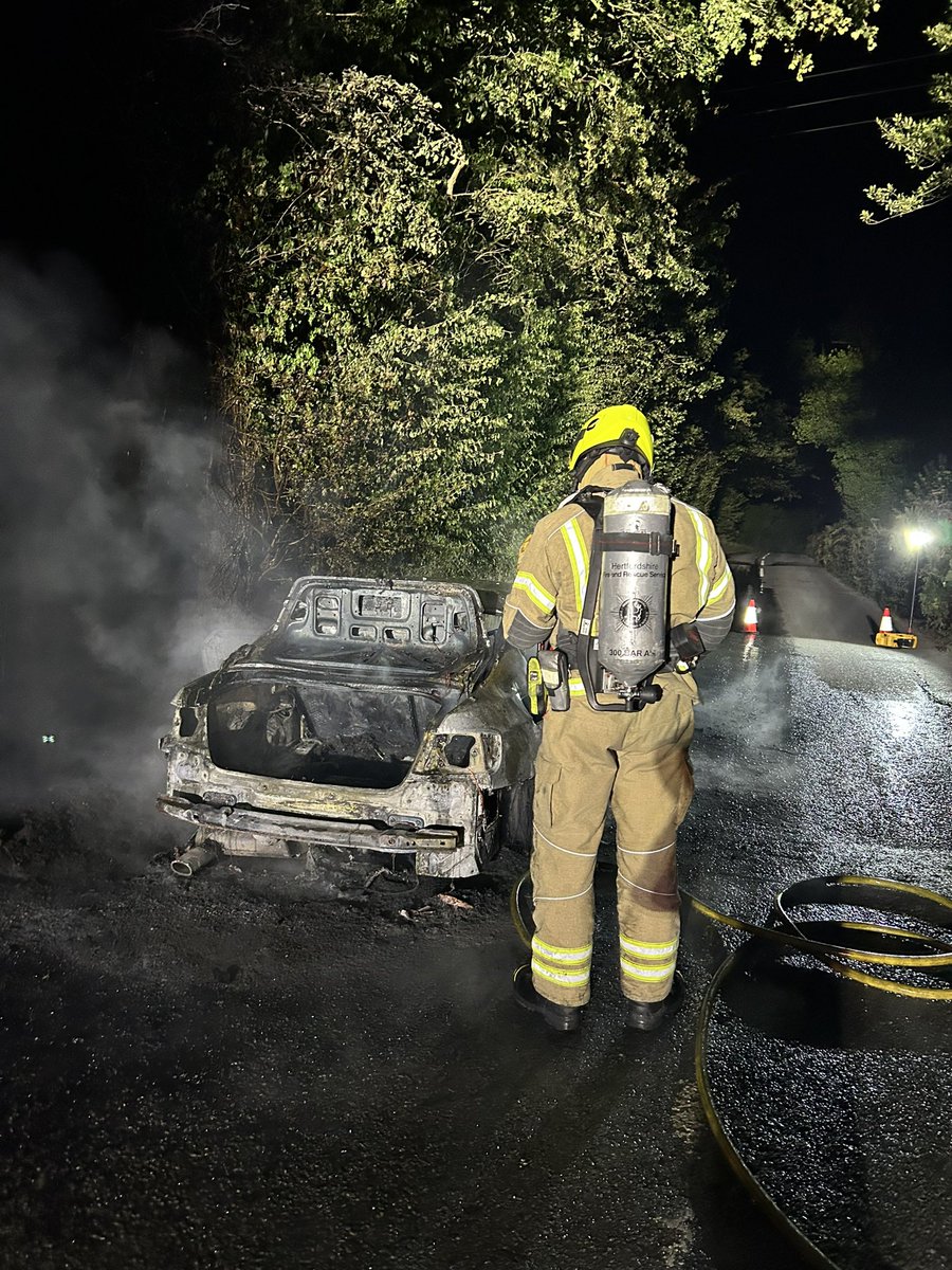 Late evening Shout. One car fire extinguished all persons safely evacuated from the vehicle