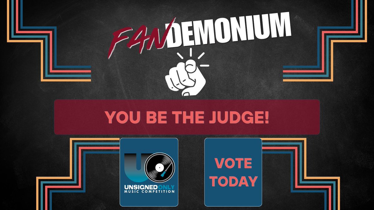 UnsignedOnly's tweet image. Another day, another vote! 🎉 Have you voted for your favorite finalist today? You can do so here: buff.ly/3X6DSIb 
#unsignedonly #indiebands #indieartist #indiemusic #music #Fandemonium #VoteNow
