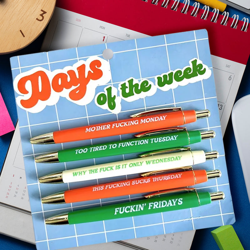 Perpetual_Kid's tweet image. Brighten up your week with a chuckle using our Days of the Week Pen Set!
perpetualkid.com/collections/ne…
#oftheweek #daysoftheweek #fuck #penset #unique #gifts