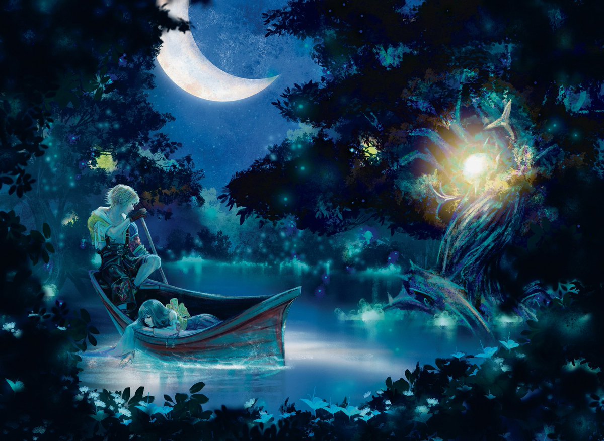 thismousedraws's tweet photo. I’m so happy that I get to share the spread I made for @tidunazine! Final Fantasy X means so much to me, and I was so happy while painting this piece! https://t.co/xlpbNngPR9
