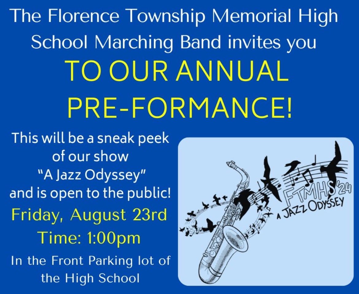 We hope you can join us for our PREformance this Friday at 1pm!