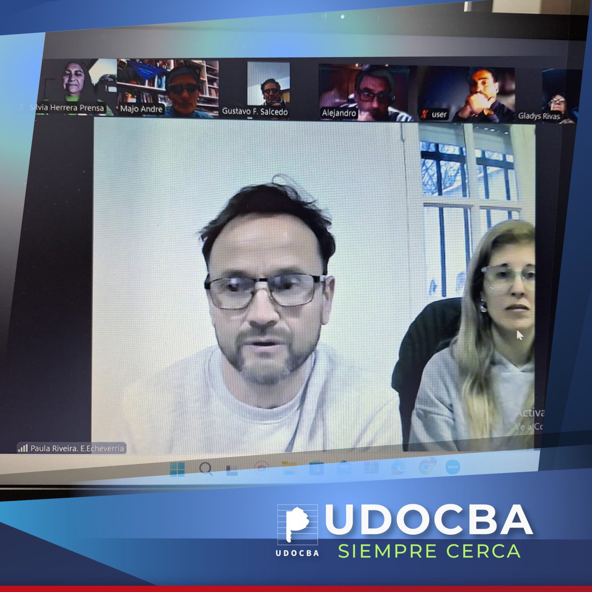 udocbacentral's tweet photo. En el distrito de Esteban Echeverría, la Secretaría de Educación, a cargo de  María José André, realizó una reunión por Zoom para presentar el nuevo Régimen Académico del Nivel Secundario. https://t.co/v4zlCpVyxN