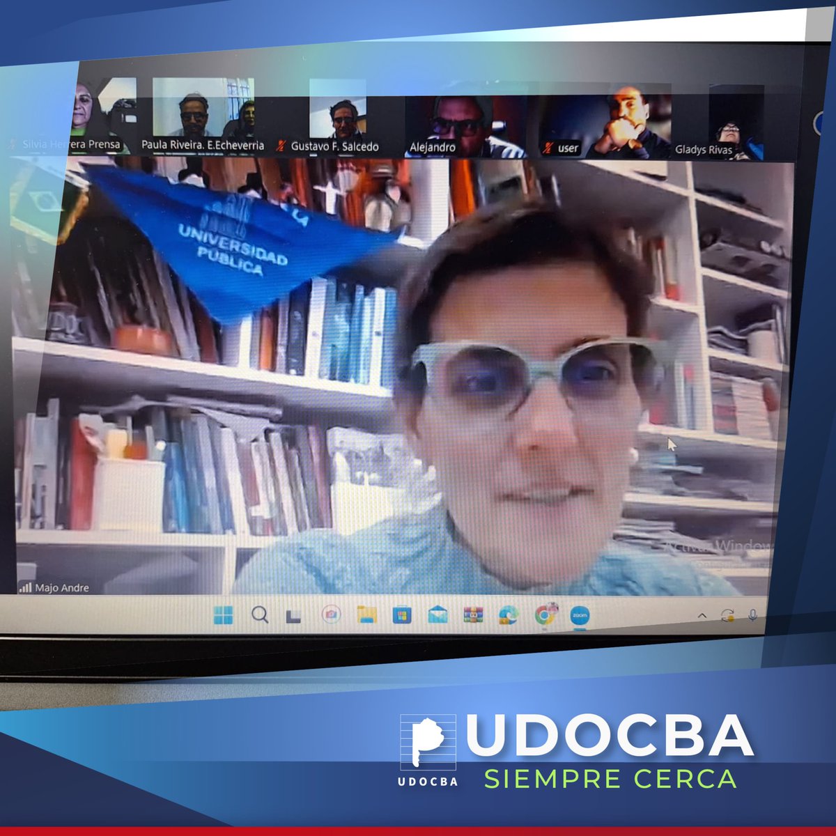 udocbacentral's tweet photo. En el distrito de Esteban Echeverría, la Secretaría de Educación, a cargo de  María José André, realizó una reunión por Zoom para presentar el nuevo Régimen Académico del Nivel Secundario. https://t.co/v4zlCpVyxN