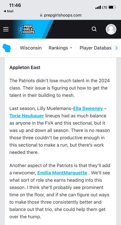 Emilia (@e_montmarquette) on Twitter photo Thanks for the shoutout, Iβm excited for the challenge and to play with my new teammates! <a href="/BradyJ_Peterson/">Brady Petersonπ΅π·</a> <a href="/appletoneastgbb/">Appleton East GBB</a> <a href="/WiFlightElite/">Team PRIME Nation GEYBL</a> <a href="/PrepGirlsHoops/">Prep Girls Hoops π</a> <a href="/JrAllStarBB/">Jr. All-Star Girls Basketball</a> Thanks for the shoutout, Iβm excited for the challenge and to play with my new teammates! <a href="/BradyJ_Peterson/">Brady Petersonπ΅π·</a> <a href="/appletoneastgbb/">Appleton East GBB</a> <a href="/WiFlightElite/">Team PRIME Nation GEYBL</a> <a href="/PrepGirlsHoops/">Prep Girls Hoops π</a> <a href="/JrAllStarBB/">Jr. All-Star Girls Basketball</a>