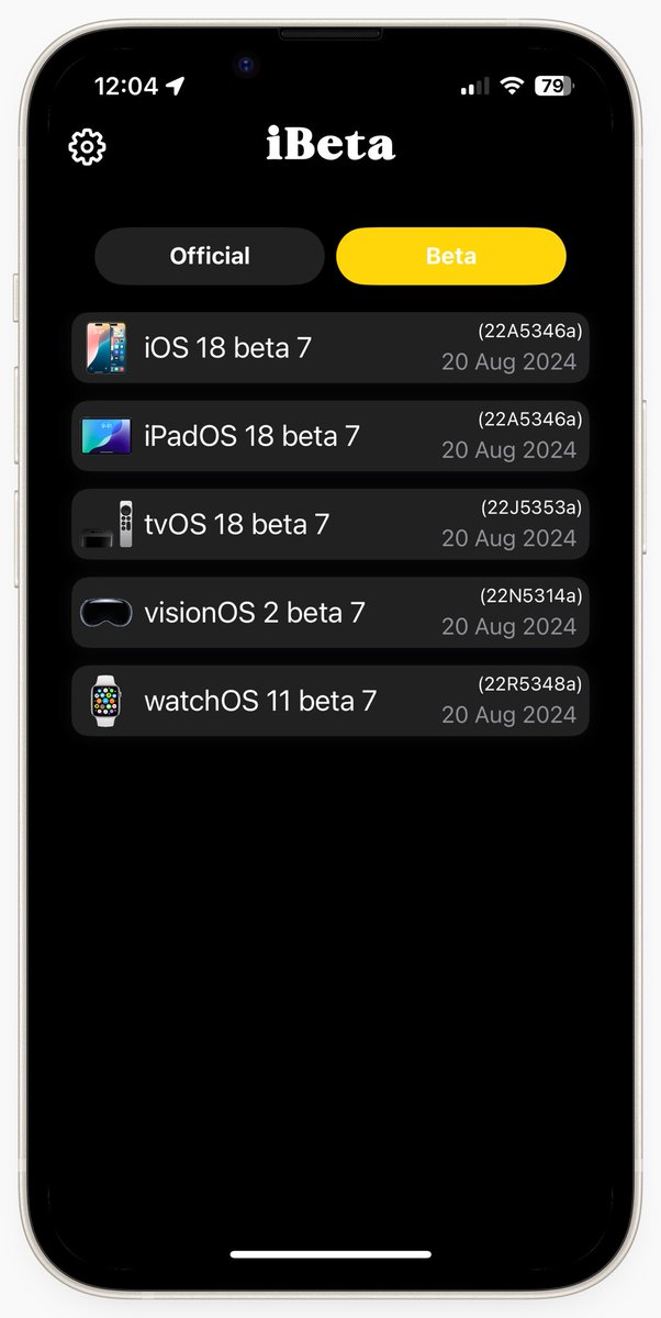 <a href="/markgurman/">Mark Gurman</a> I've developed an app to get notifications when new beta versions are released