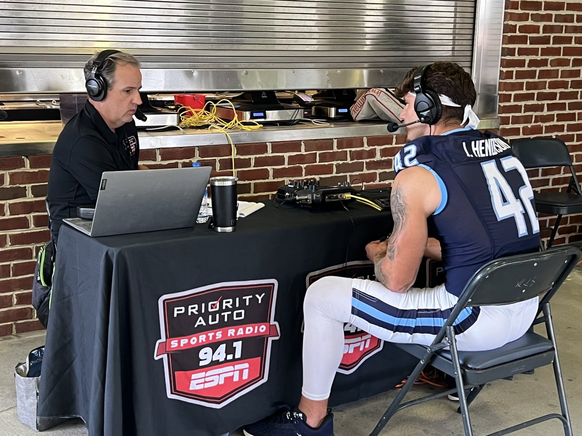 Big time host for a big time player. <a href="/JacksonSports/">Scott Jackson</a> talks with All-World Linebacker <a href="/JasonH_42/">Jason Henderson</a> at <a href="/ODUFootball/">ODU Football</a> Media Day.