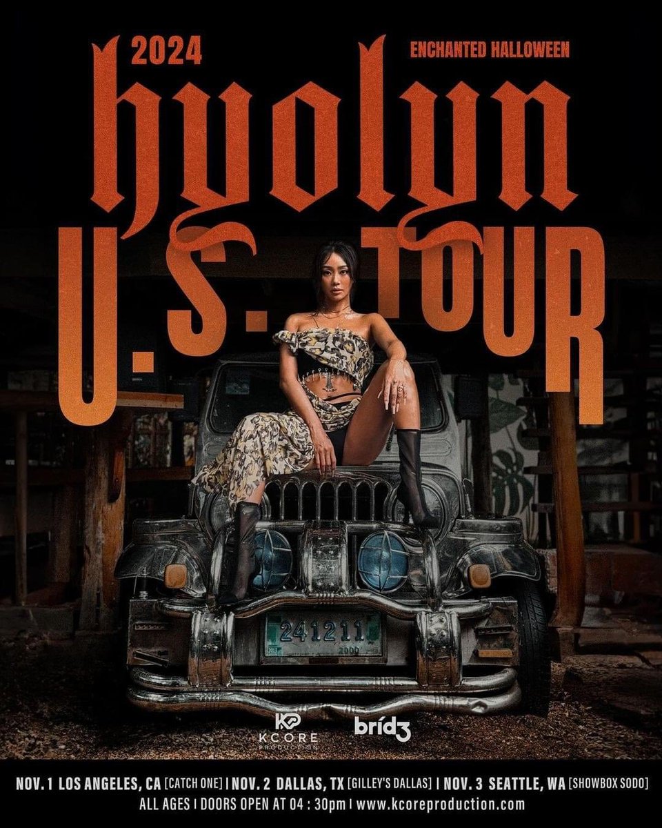 kpoptouralerts's tweet image. #HYOLYN announced her 2024 US TOUR! First stop starts in November! 

#KTOUR #KPOPTOURALERT #HYOLYNTOUR
