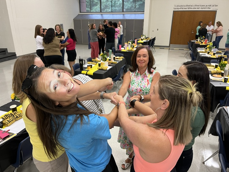 north_chatham's tweet photo. We had a fantastic kickoff to the 24–25 school year this morning! Our staff is shining bright with excitement! ☀️☀️☀️ #SHINECCS https://t.co/9F0Up2hqrE