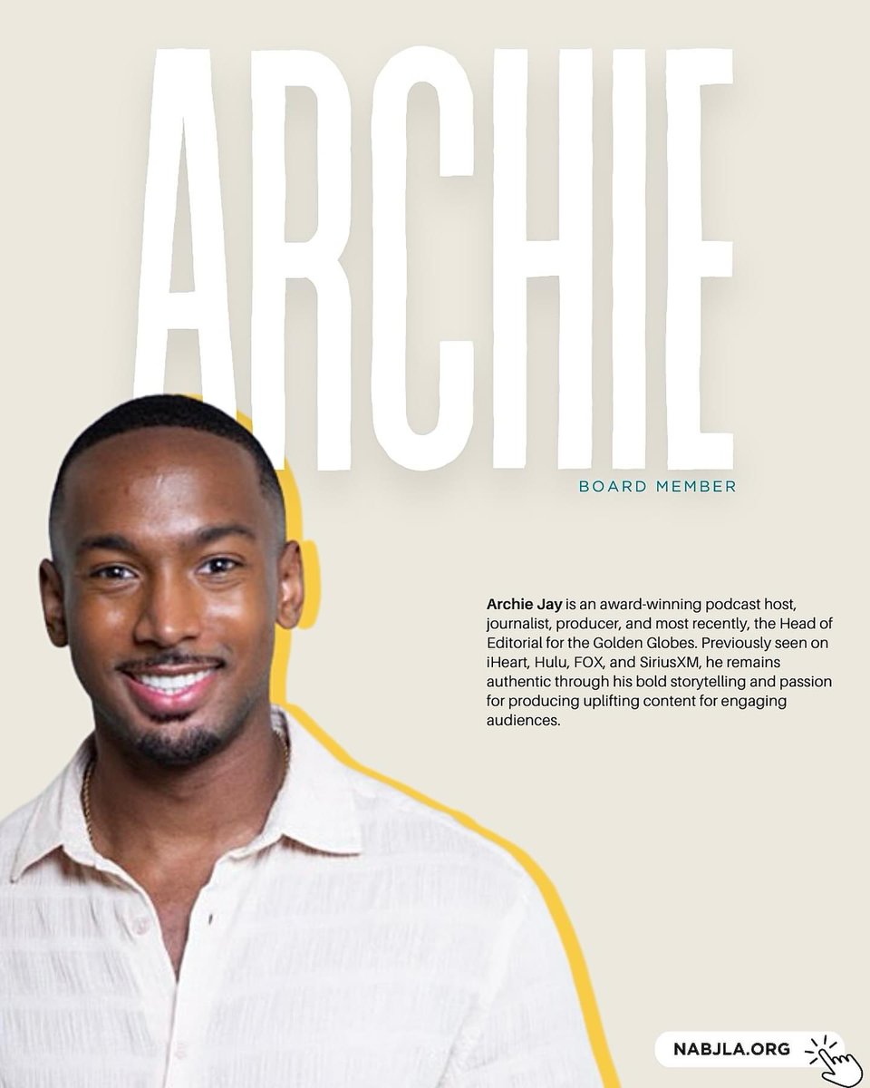 NABJLA 2024 Board Election Results are In!! 🗞️👏🏾

Please join us in welcoming our newly elected leaders!

President: Shar Jossell, @sharsaysso 
General Board Member: Archie Jay, @archiejayspeaks 

Thank you to everyone who participated! #NABJ #NABJLA