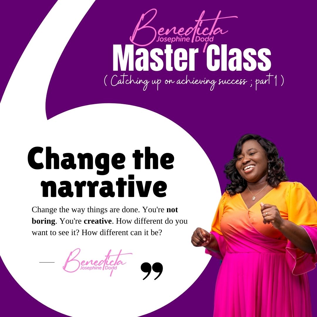 DoddBenniejo's tweet photo. You are not BORING.
You are CREATIVE.
Change the way things are done. How different do you want to see it? How different can it be?

"Change the Narrative"

#BenedictaJosephineDodd
#Masterclass
#AchievingSuccess
#online
#Webinar 
#Coaching
#Training
#Workshop https://t.co/0Qcz2AeN9c