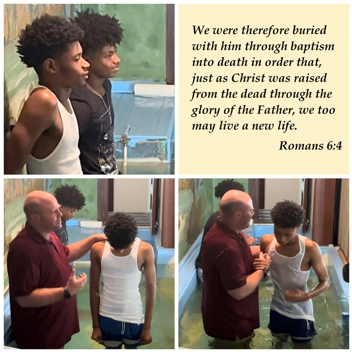 NewHopeWV's tweet photo. Congratulations, Sherrod Brown - Buried with Christ, and raised to walk in new life! https://t.co/kst0rBG9jD