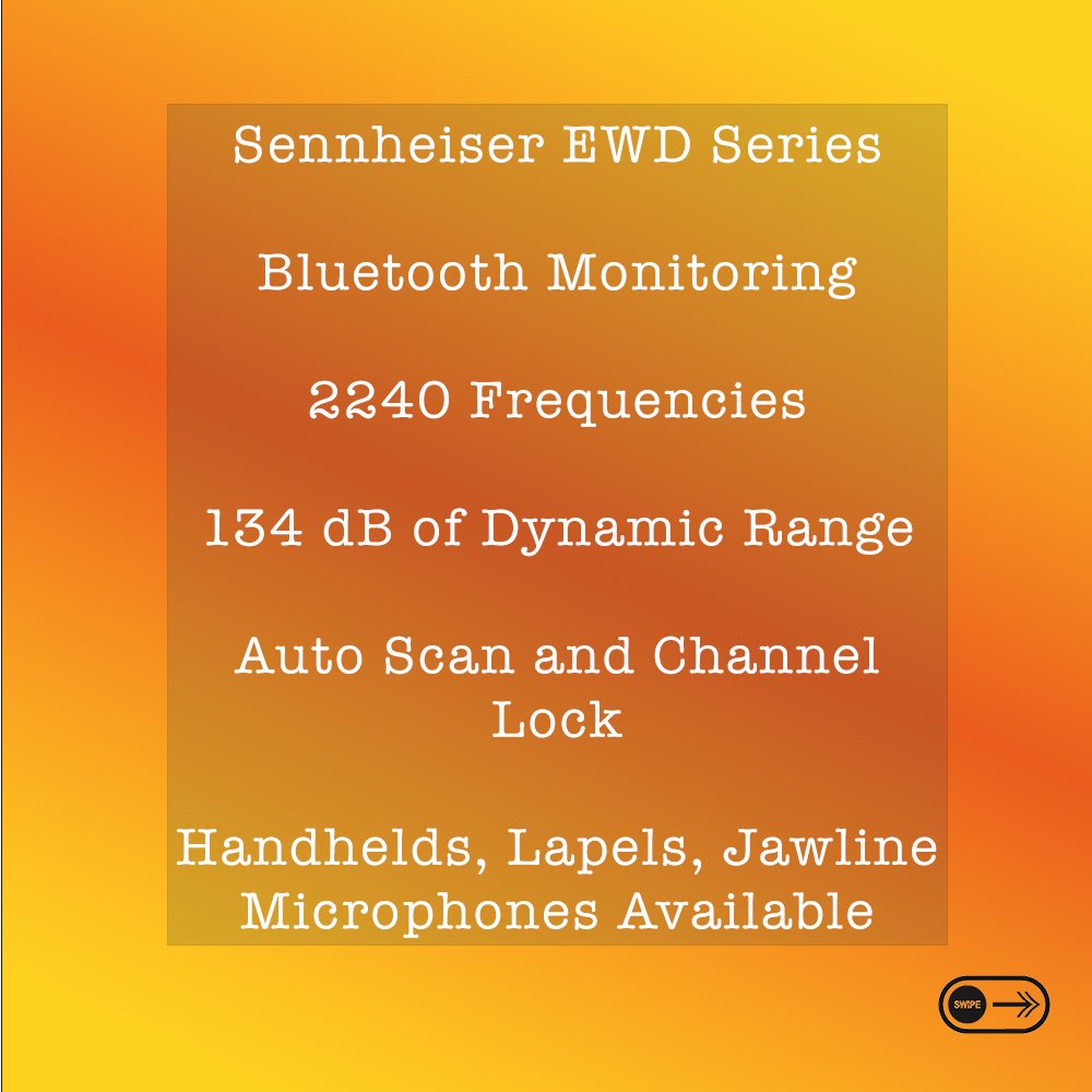 aventivegroup's tweet photo. Sennheiser EWD digital wireless microphones available to hire. Please get in contact with us for a bespoke quote.
✉️: Hire@TheAventiveGroup.com

#sennheiser #ewd #wireless #wirelessmicrophone #digitalmic #theaventivegroup #tag #av #avtech #teamaventive https://t.co/VEwMP6KMNQ