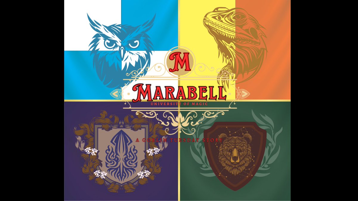 FRIDAY!!!!!! MARABELL UNIVERSITY OF MAGIC OPENS ITS DOORS FOR ITS 219TH YEAR!!!!

our kids on brooms campaign kicks off this Friday for Year 1, part 1!!!

Curious about what house you'd be in?!? gotoquiz.com/what_marabell_…

#magic #ttrpg #wizard #witch #livestream