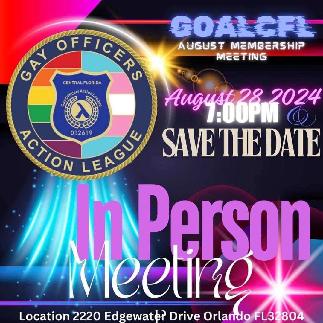 GOALcfl's tweet photo. Reminder, our next membership meeting will be August 28, 2024 at 7:00pm.  This will be an in-person meeting.  Location is CWA building located at 2220 Edgewater Drive.  See you all there! https://t.co/3mcaLdNI3T