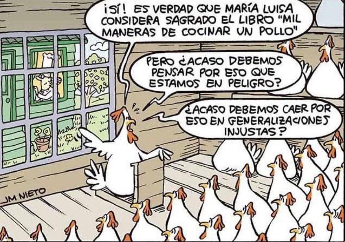 Un viejo chiste de gallinitas.