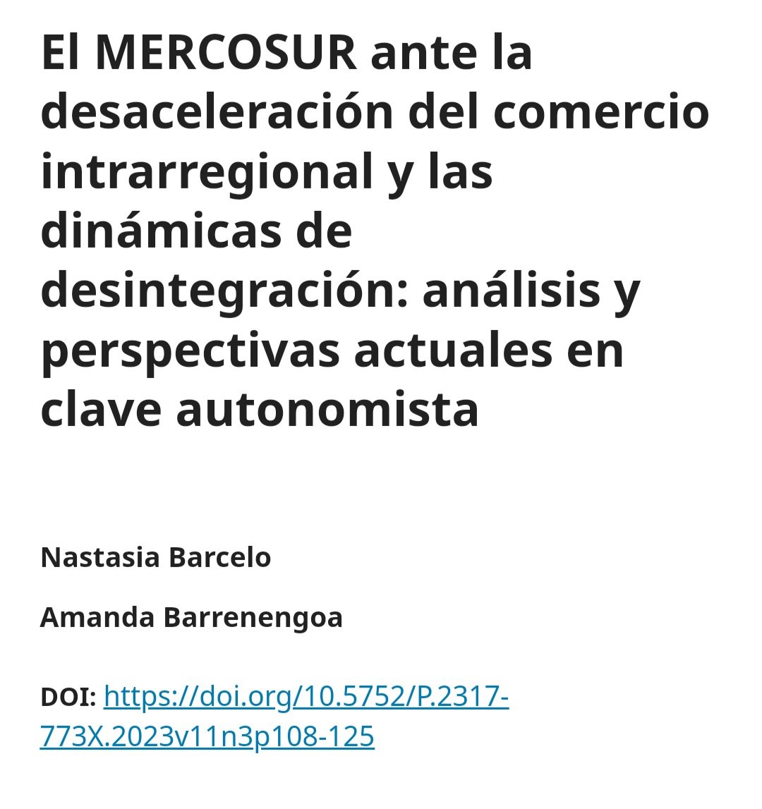 NastasiaBarcelo's tweet photo. Con @amandalichti acabamos de publicar en Estudos Internacionais de la @EI_PUCMINAS el siguiente paper:
 https://t.co/68ZOWmptZN https://t.co/oEf0Xsu7vi