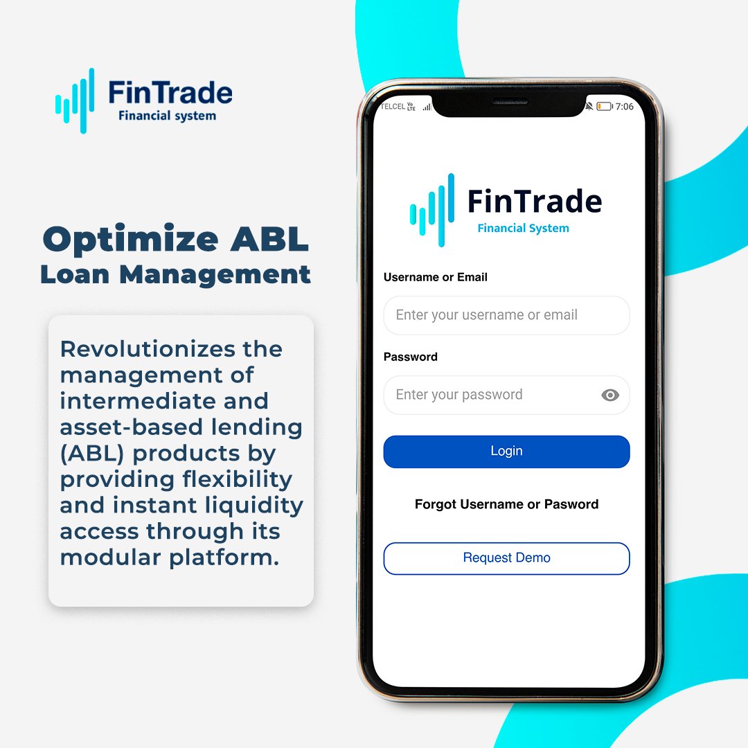 FinTradeSystem's tweet image. Our modular platform and patented mobile app offer speed, flexibility, and secure access via your web browser. Transform how you manage your loans and efficiently access crucial data with FinTrade. 🌟

#FinancialInnovation #LoanManagement #FinancialFlexibility #Fintech #MobileApp