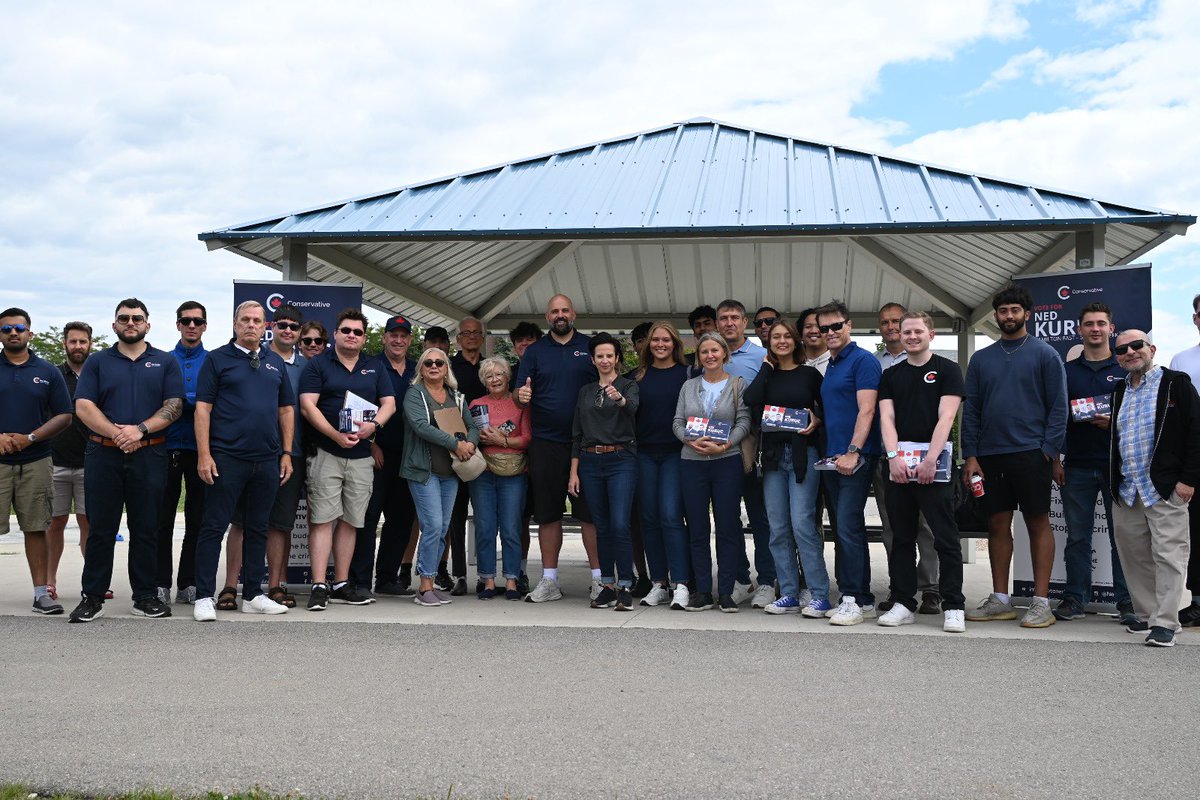 MelissaLantsman's tweet photo. Some ✊✊✊🚪 across Hamilton today. 

Stopped in to see @CPC_HQ candidates Erika Alexander in Hamilton West-Ancaster-Dundas and @NedKuruc in Hamilton East-Stoney Creek.

People here are ready for better days ahead with a @PierrePoilievre led government. Thanks to all of our volunteers and to my colleague @DeanAllisonMP who came out to show their support today. Your teams are 🔥🔥🔥