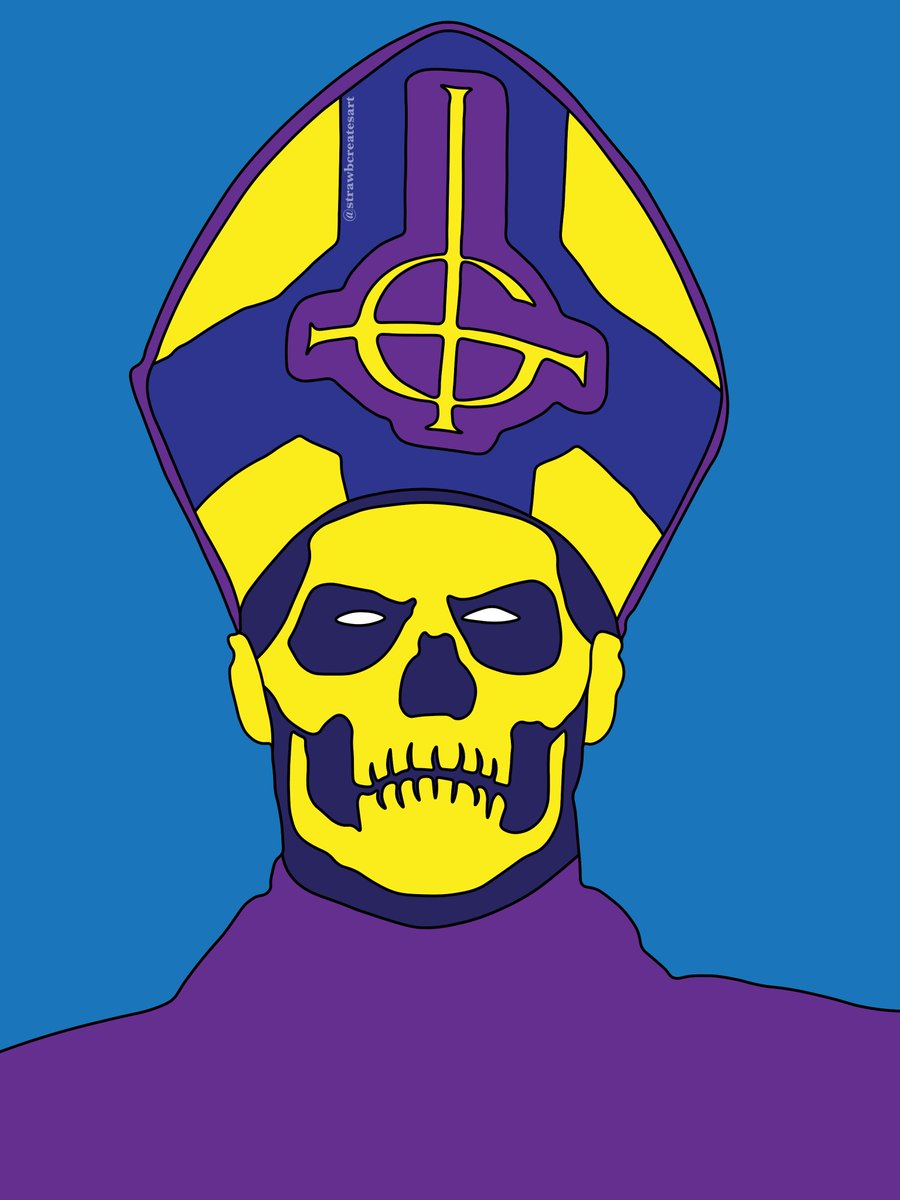 strawbcreates's tweet photo. Skeletor inspired Papa Emeritus II ☠️ #papaemeritusii #papaemeritusiifanart #ghost #thebandghost #thebandghostfanart #skeletor #art #adobeillustrator #adobeillustratorart #vintage #abstract #abstractart #strawbcreates #strawbcreatesart #artist #originalart #originalartwork https://t.co/kjVOatufqr
