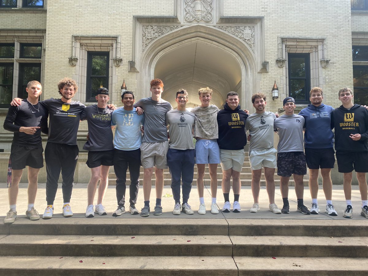 WoosterBaseball's tweet photo. Please welcome the College of Wooster Baseball Class of 2028 https://t.co/8r7yIl1d3n