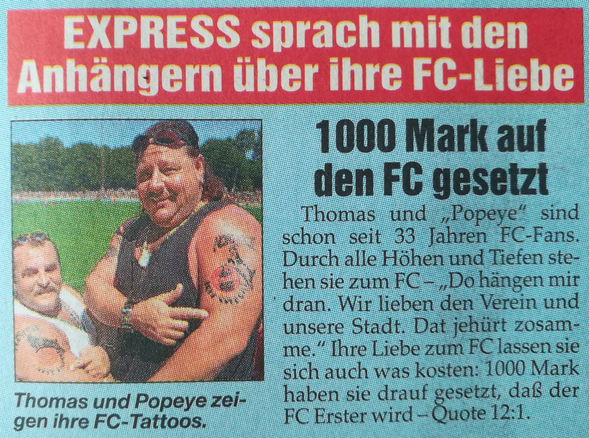 generation_dsf's tweet photo. "Dat jehürt zosamme." 🔴⚪♥️
#effzeh #fcköln #fckölle #köln #kölle #cologne #colonia #rutunwiess #bundesliga #thomas #popeye #rip #südstadtboyz #fans #kölschejunge #tatoos #wette #1000mark #fcliebe https://t.co/hm8TTIieW4
