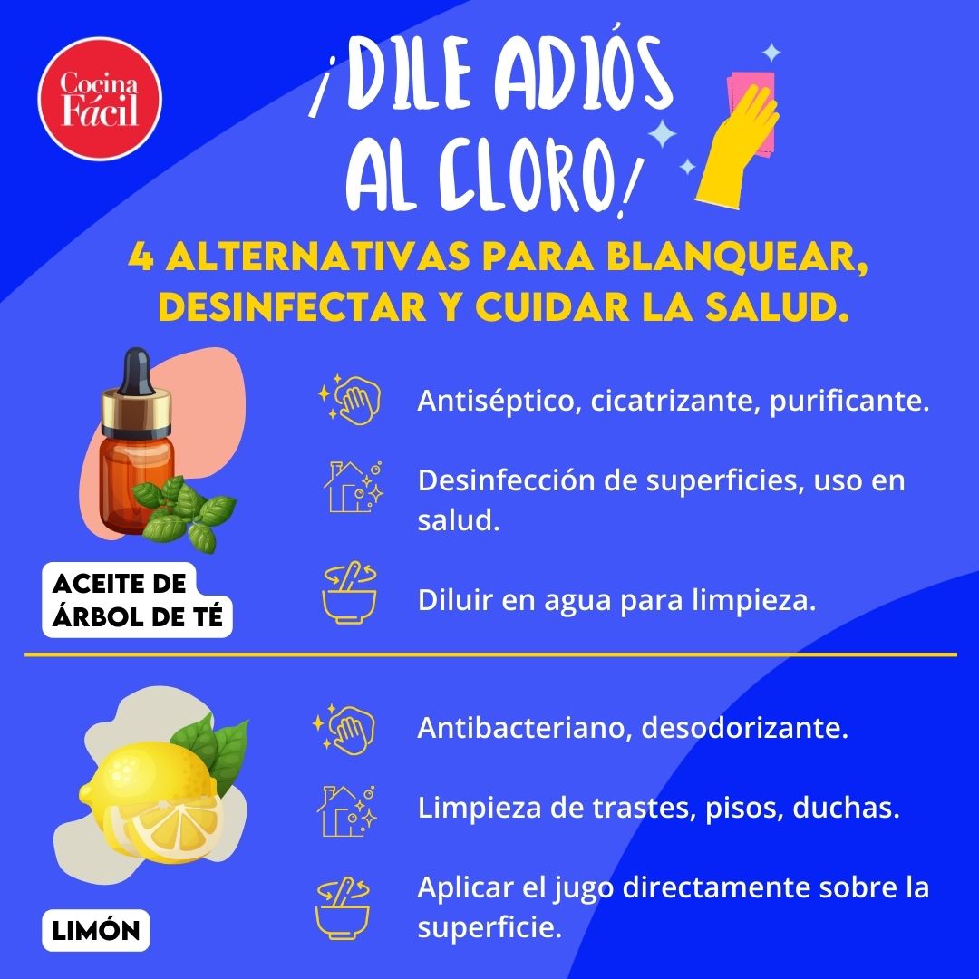 cocina_facil_mx's tweet photo. 🧼✨ ¿Buscas desinfectantes y blanqueadores que no sean cloro? 🌱 Aquí te mostramos opciones más seguras y efectivas para mantener tu hogar limpio y libre de bacterias. #LimpiezaNatural #SinCloro #HogarSeguro https://t.co/rhuSzq3izZ