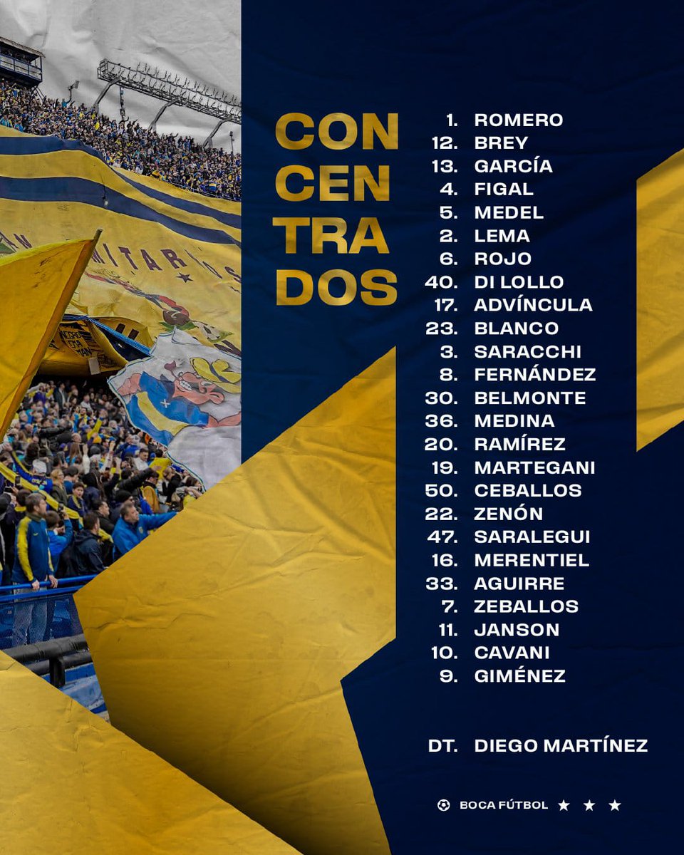 El plantel de Boca viajará este miércoles a Belo Horizonte.