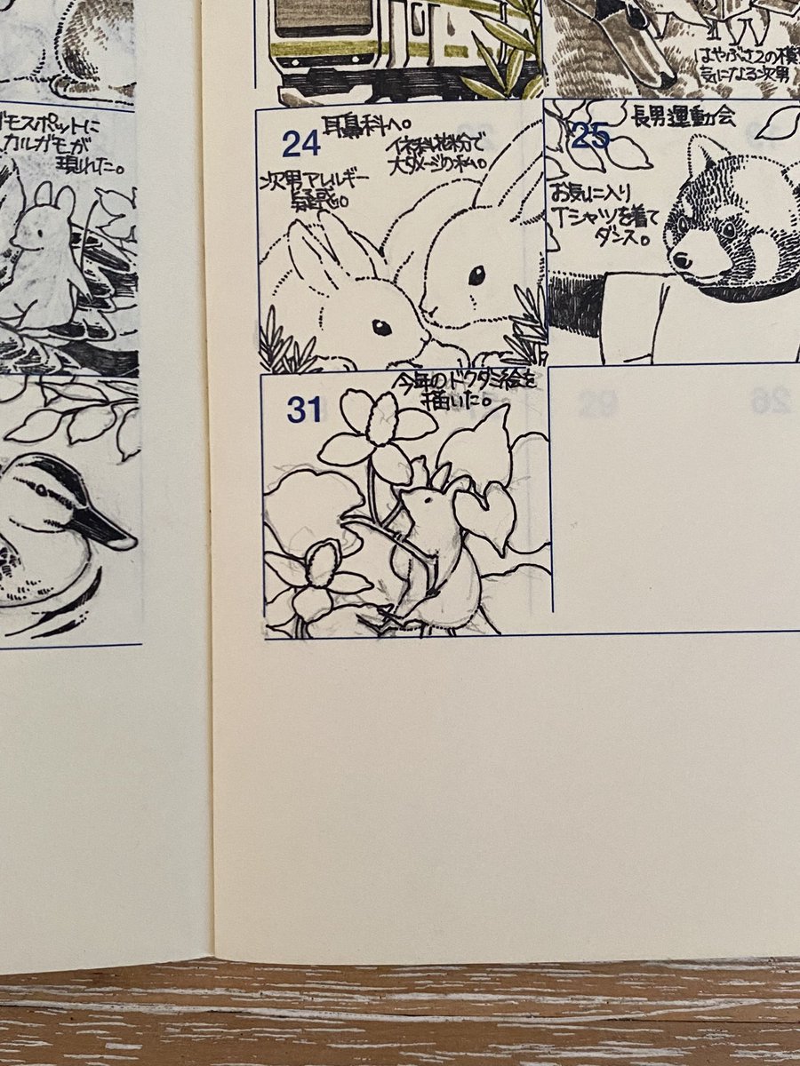 数年前からドクダミの花が好きになり、咲いているのを見ると描きたくなる。今年は新しい絵を描けて良かった。 