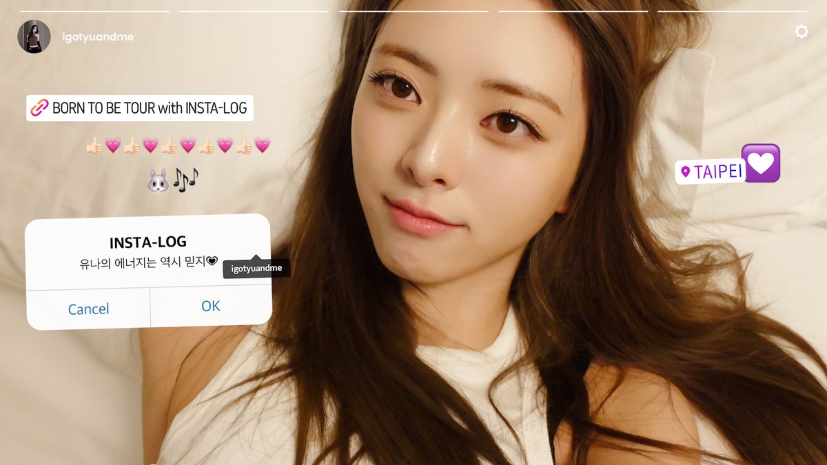 [Insta-LOG] EP25 #YUNA #TAIPEI | ITZY 2ND WORLD TOUR <BORN TO BE>
youtu.be/JBbBnsSLQvE

#ITZY #MIDZY <a href="/ITZYofficial/">ITZY</a>
#ITZY_BORNTOBE 
#ITZY_WORLD_TOUR
#ITZY_Insta_LOG #유나