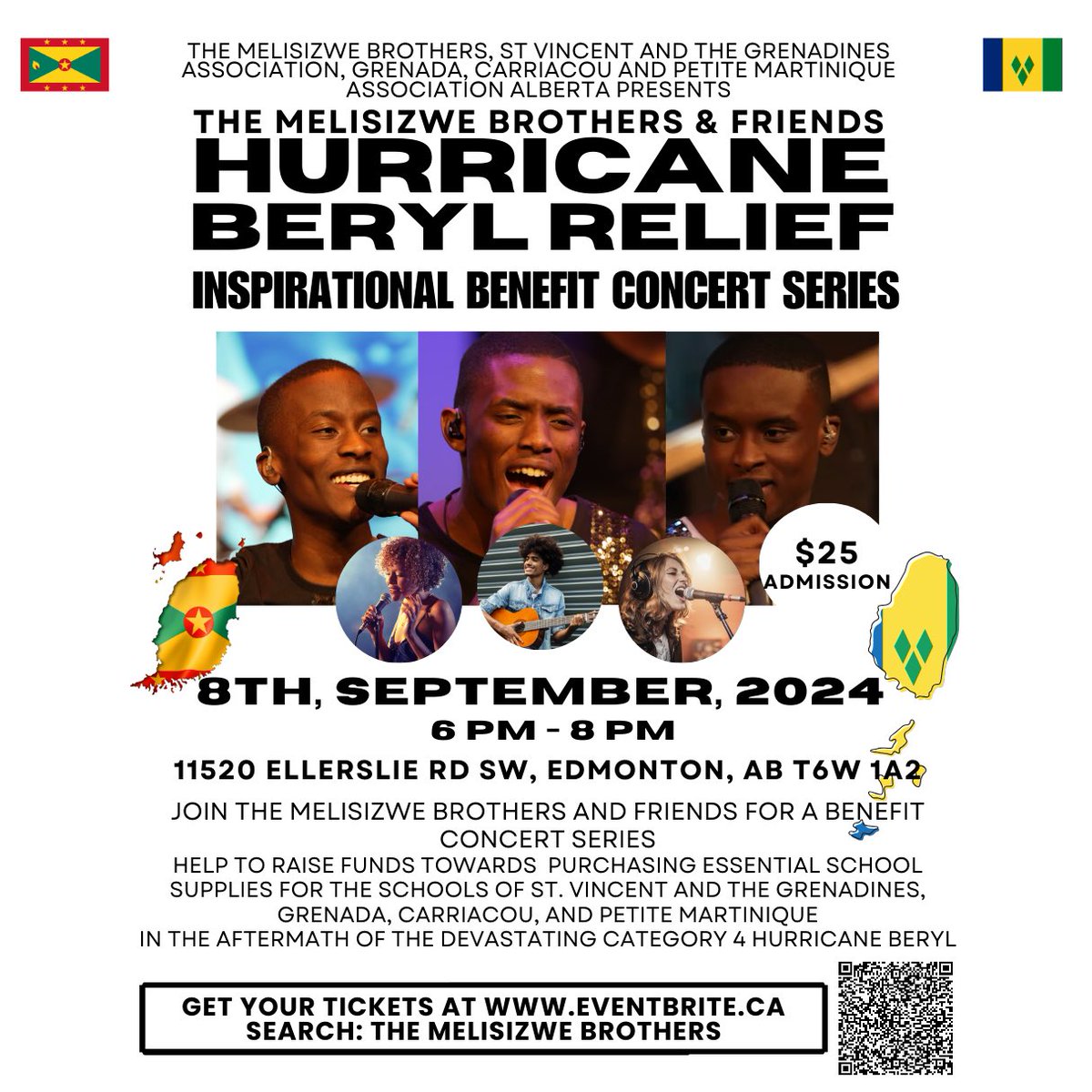 Join us on Sept 8 at Christ The Way Seventh-day Adventist Church from 6PM to 8PM for the Hurricane Beryl Inspirational Benefit Concert! Let’s come together to support students in need and provide essential school supplies for those affected by the hurricane.
