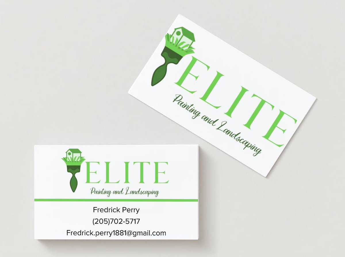 psdigitsolution's tweet photo. Thank you to Elite Painting and Landscaping for allowing us to create their business cards.

#supportsmallbusiness #supportblackbusinesses
#Marketing #businesscards #perrysdigitalsolutions #tuscaloosa https://t.co/l59JIgsJnM