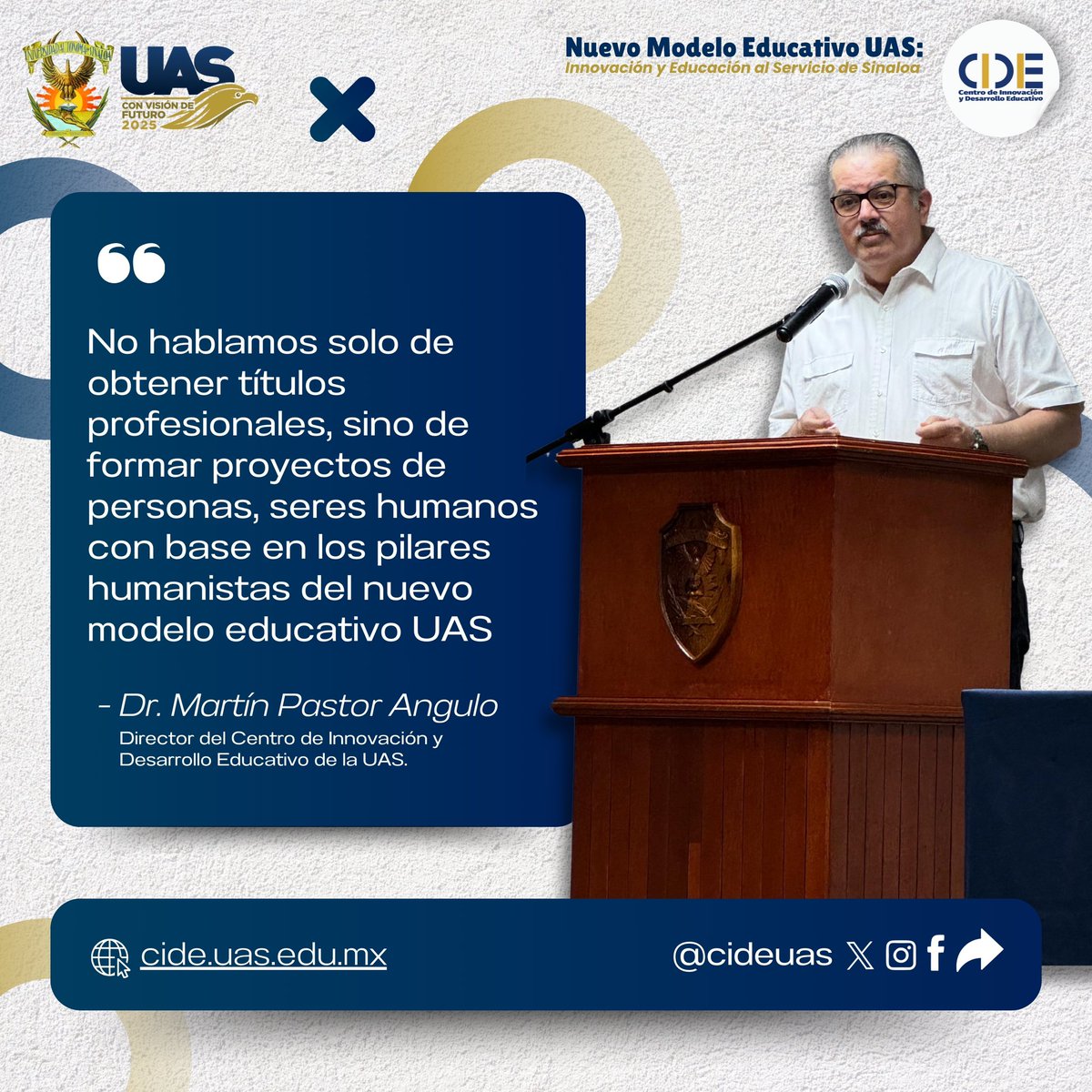 cide_uas's tweet photo. En la #UAS, estamos comprometidos con una educación que va más allá de lo académico, formando líderes que transformen #Sinaloa con valores y conocimiento.🦅✨ 
#cideuas https://t.co/64Xb4fXs49