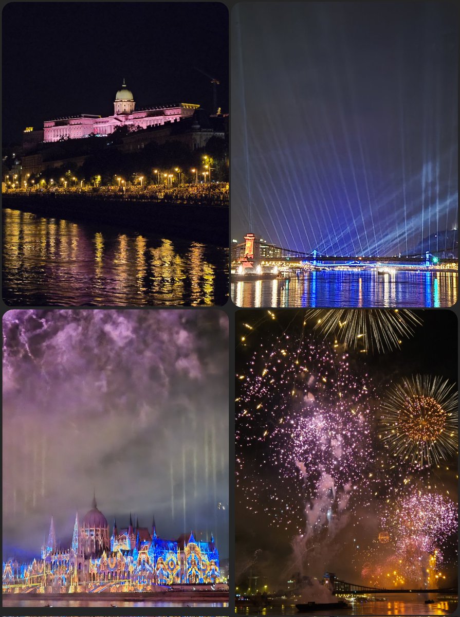 What a day!
Our PostDoc Niels and I both gave talks at the #CMCEE14 on #MAXPhases. <a href="/IsabelHuck2/">Isabel Huck</a> presented her poster last night.
The conference dinner tonight took us on a boat cruise including front row seats for the St. Stephen's Day fireworks. Amazing!
#BirkelGroup