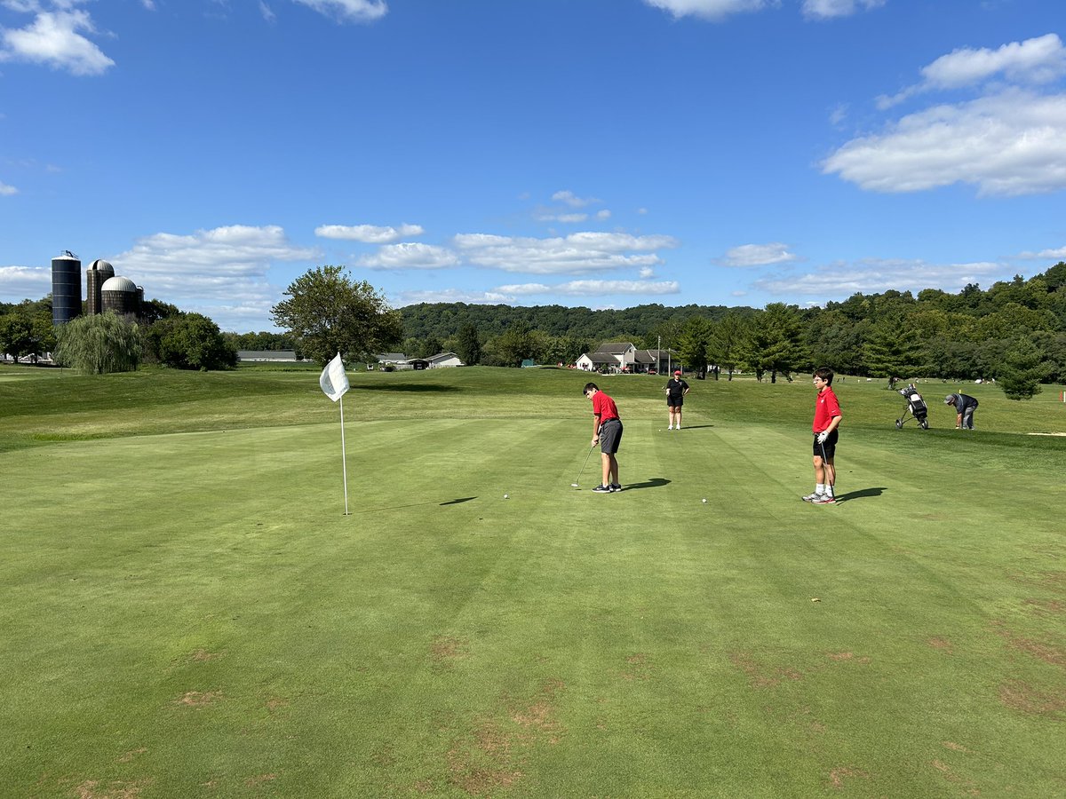 The Ridge golf team won their first match of the season, 166-184. Congratulations to Zach Bramel on winning medalist with a 39.