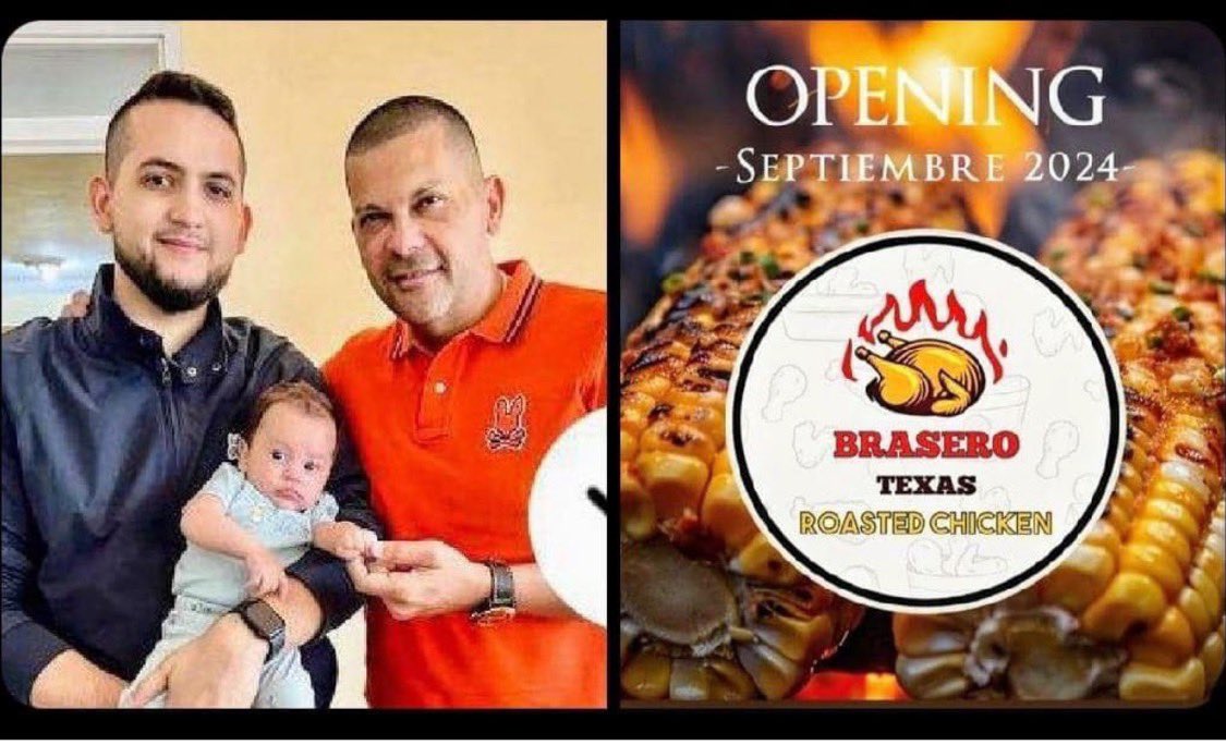 eduardomenoni's tweet photo. 🚨| URGENTE: OPERACIÓN “TUN TUN” EN TEXAS, EEUU. El hijo del Asesino y Ladrón de Omar Prieto ExAlcalde y ExGobernador del Zulia. Vive en Texas, con su esposa e hijo y abrió un negocio "Brasero Texas Roasted Chicken" con el DINERO ROBADO a los venezolanos. 🇻🇪 vía @freddyzur https://t.co/4HZLab5yMW