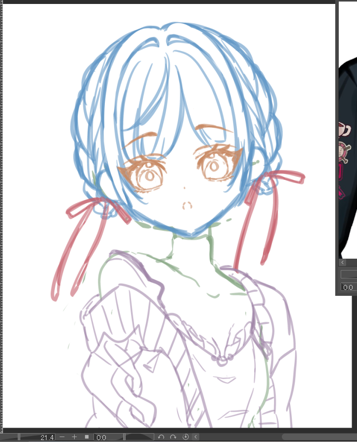 納得いくものが描けなくて依頼の合間に落書き量産機になってる 
