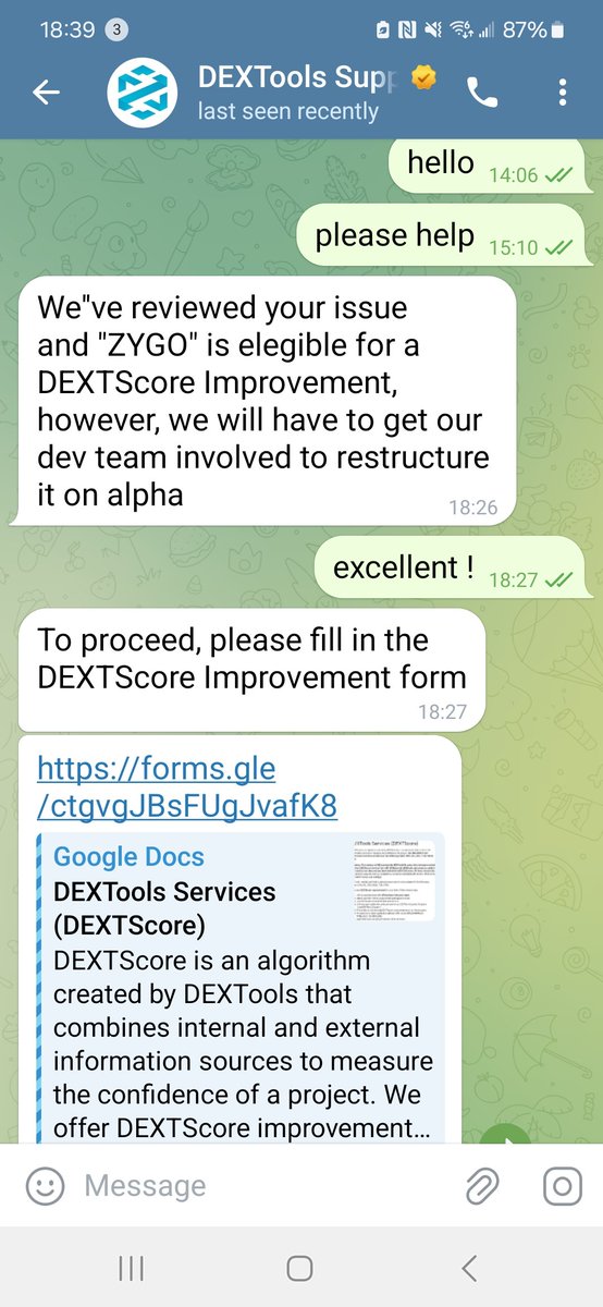 ZygoFrog's tweet photo. HUGE news! Our Dextools Score will be corrected ASAP!
#zygo #zygofrog . Great things to come ! https://t.co/Nhsmv4HZbW