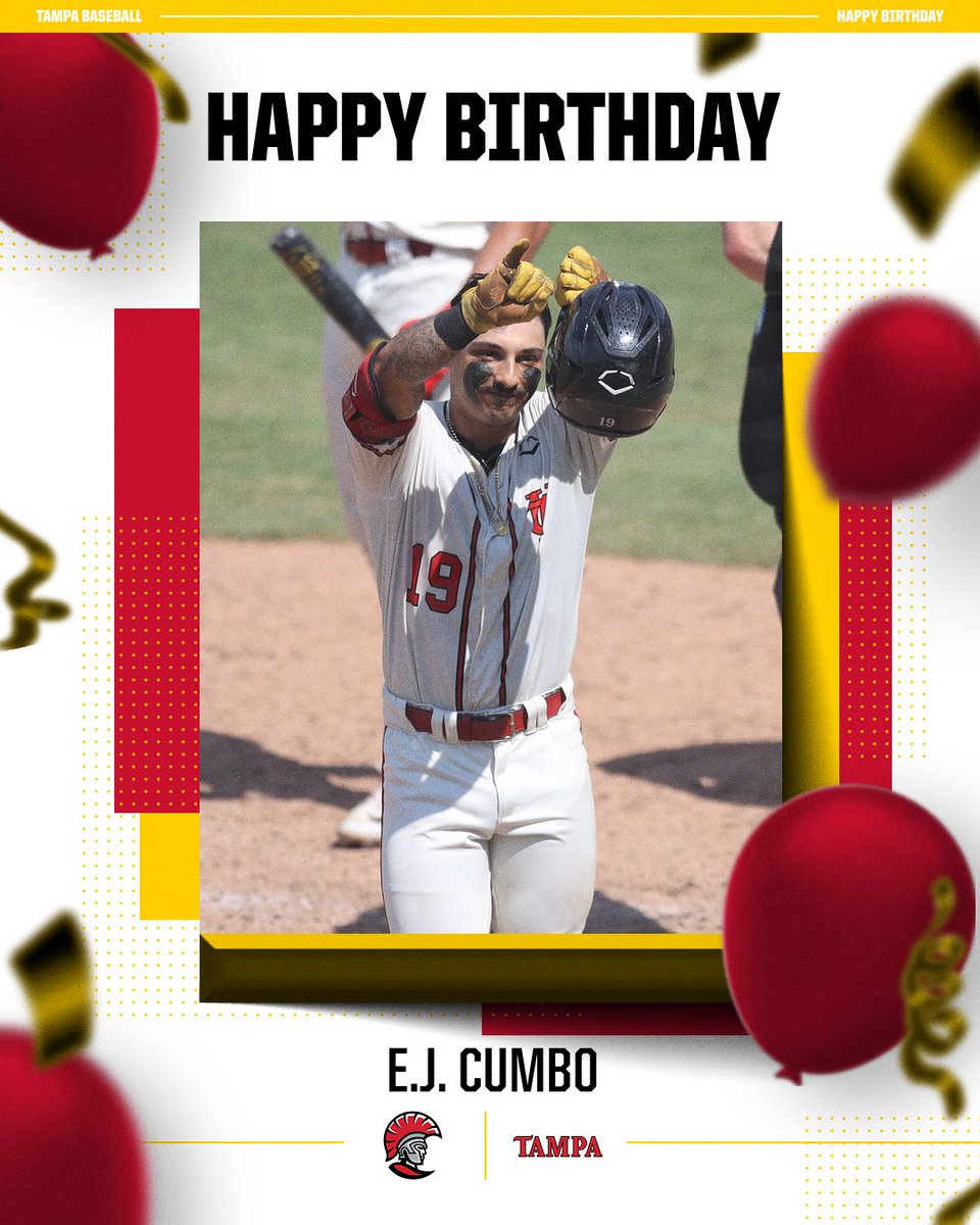 Sending birthday wishes to hit king E.J. Cumbo!

#TampaBaseball⚾️ #StandAsOne🛡