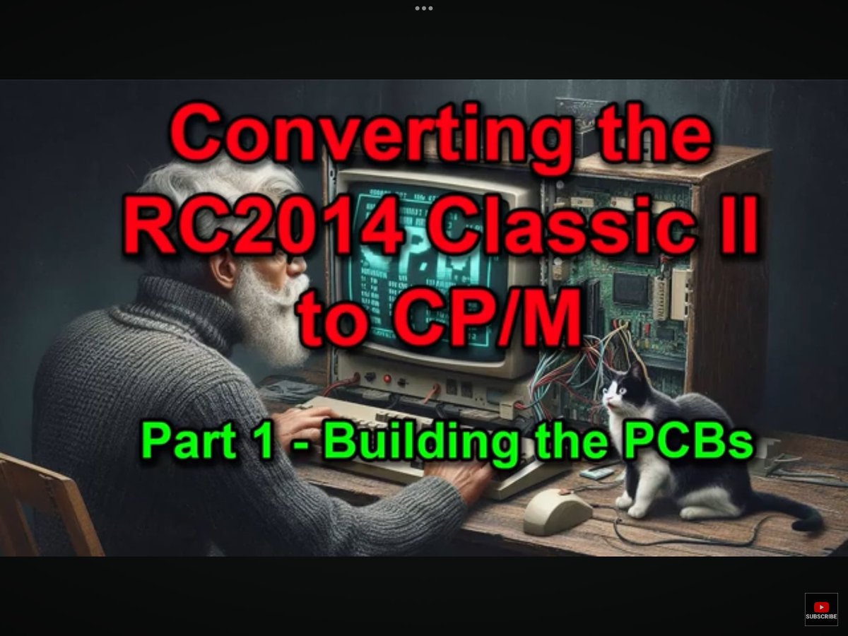 codemonkey0's tweet image. Converting the RC2014 Classic II to CP/M - Part 1
youtu.be/buUBdTIjIOM
#rc2014 #z80 @ZxSpectROM
