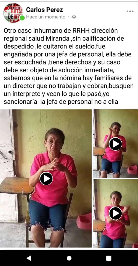 Luxuriam70's tweet photo. Atención autoridades de @MonitorSaludVE @saludmiranda @MagaGutierrezV @TarekWiliamSaab @Defensoria_Vzla es urgente que se aboquen en este caso, no puede ser posible que sigan sucediendo estas cosas a trabajadores indefensos.. por favor darle RT RT RT RT https://t.co/HzcoXEHOWD