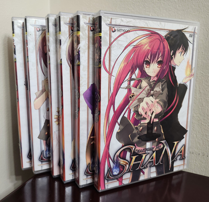 ScreamingGreek's tweet photo. Shakugan No Shana - Vol. 1 to 6 - Lot of 6 x DVDs  with Booklets - Directed by Takashi Watanabe - Geneon 2006 #Anime #AnimeDVD #DVDCollector #Geneon #Japan #JapaneseAnimation #JapaneseAnime #JapaneseMovie #Japanimation #Manga #ScreamingGreek
https://t.co/URRtzmVrX1 https://t.co/9eRD860BtM