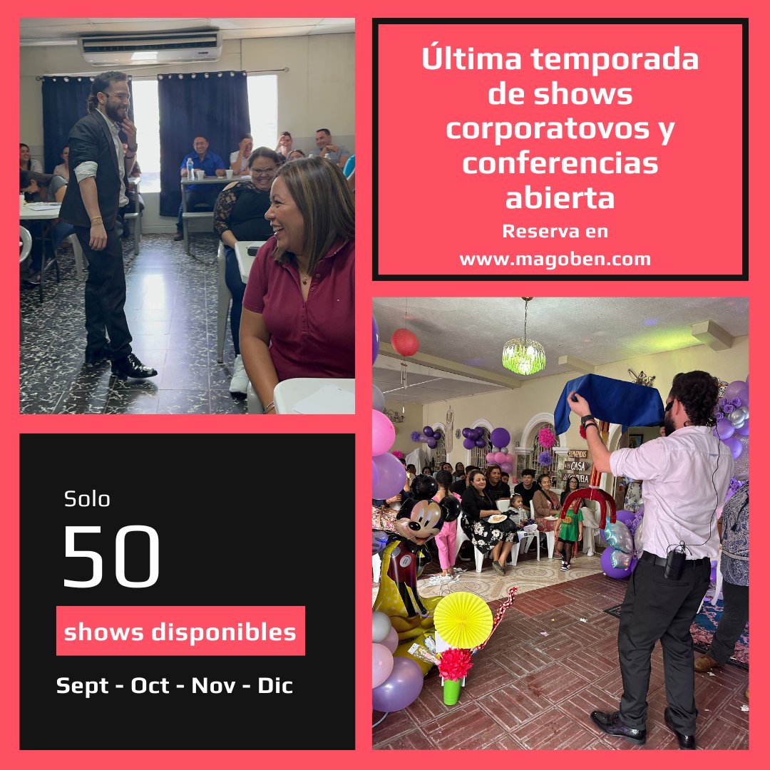 magoben's tweet image. ¡Últimos espacios del año disponibles! Reserva en magoben.com