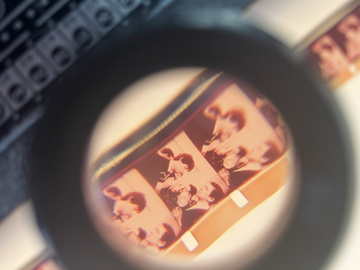 GiveRegards's tweet photo. no. currently working at a film archive. here’s a beatles short that i inspected the other day. https://t.co/ufVWiU7cjz