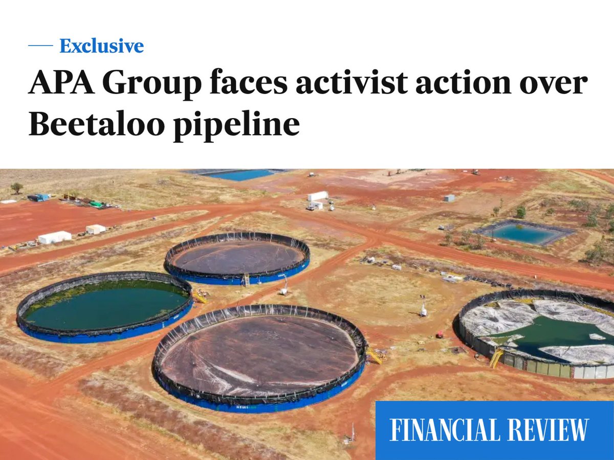 Shareholders file first ever #climate resolution on Australian gas pipeline company | <a href="/FinancialReview/">Financial Review</a> 

APA is facing calls to disclose how the company's Beetaloo gas pipeline plans align with its own climate commitments. afr.com/companies/ener…