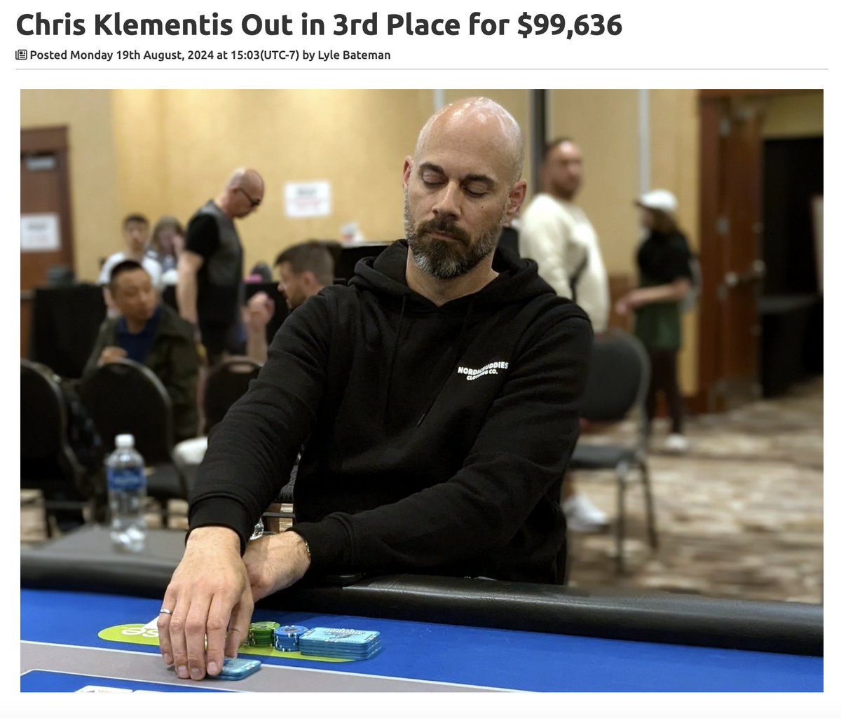 FarazJaka's tweet photo. Super happy for @YYC_CK finishing 3rd in the @WSOPC in Calgary 🇨🇦 for $99,636!

Chris is a senior software engineer with a family & limited time to play and study poker, but he manages to stick to his study routine throughout the year, even if it's just squeezing in 20-30 minutes at a time to stay in shape. He does this even when he has 3-month stretches of little to no poker.

He joined @jakacoaching in 2021 and was thrilled to see his new high score of $16k online. This summer @WSOP Milly Maker, he found a new high score, finishing 13th for $86,130. Now, once again, he's topped that with an even higher score 🔥

Chris has become a good friend of mine, and it's been super impressive seeing how he uses the same dedication, work ethic, & productivity hacks that make him successful in his career to be successful in his competitive side hobby at the poker tables.

It's incredibly inspiring to see our @jakacoaching community members not just chase their passions, but absolutely crush them outside of their careers! Huge shoutout to CK — your success motivates all of us and drives me to keep coaching, teaching, and pushing the boundaries of what we can achieve together.