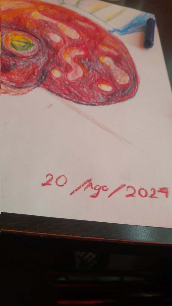 chaoticknitt's tweet photo. Restaurant octopus #art #octopus #pizza #shitpost #crayon (called it like that because I made it in a restaurant) https://t.co/ra7Prwa7K0