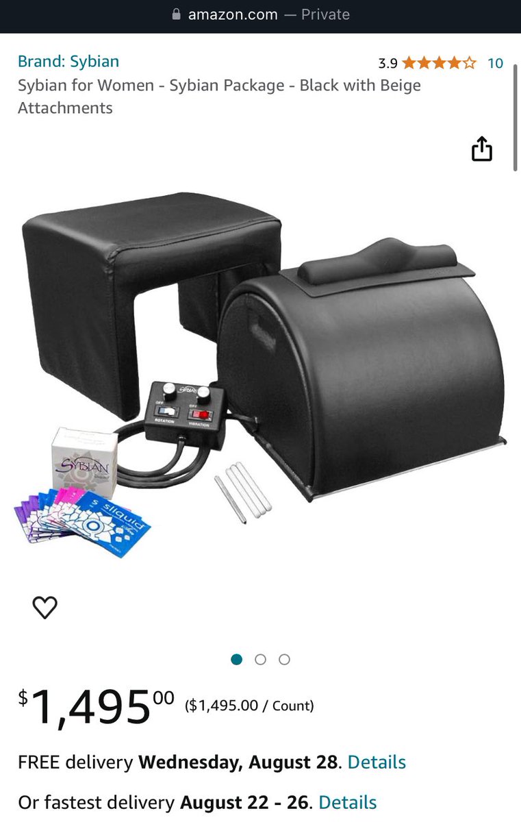 This is a real review on the Sybian sex toy, and my imagination is running  wild.